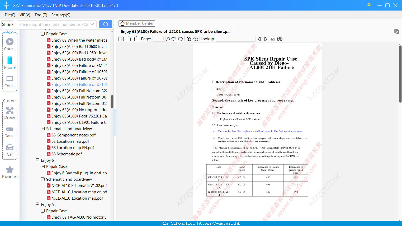 Huawei Enjoy 6S(AL00) Failure Of U2101 Causes SPK To Be Silent